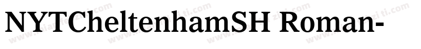 NYTCheltenhamSH Roman字体转换